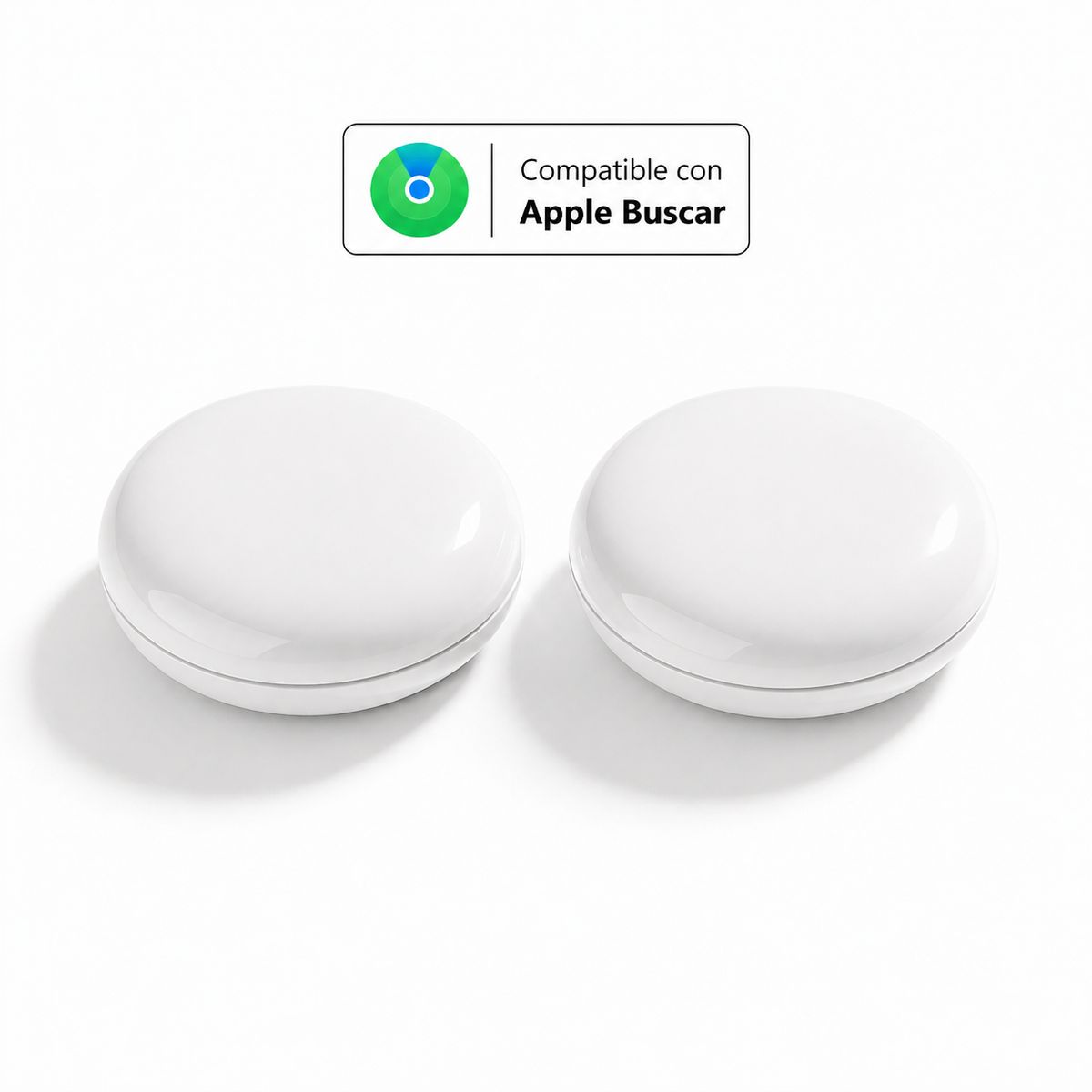 GENERICO - Pack 2 Localizadores Compatibles con Apple - Blancos