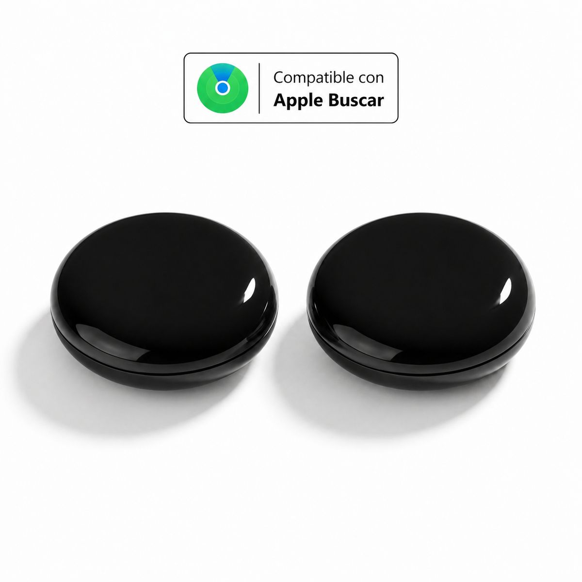 GENERICO - Pack 2 Localizadores Compatibles con Apple - Negros