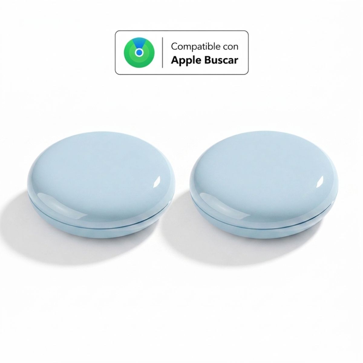 GENERICO - Pack 2 Localizadores Compatibles con Apple - Celestes