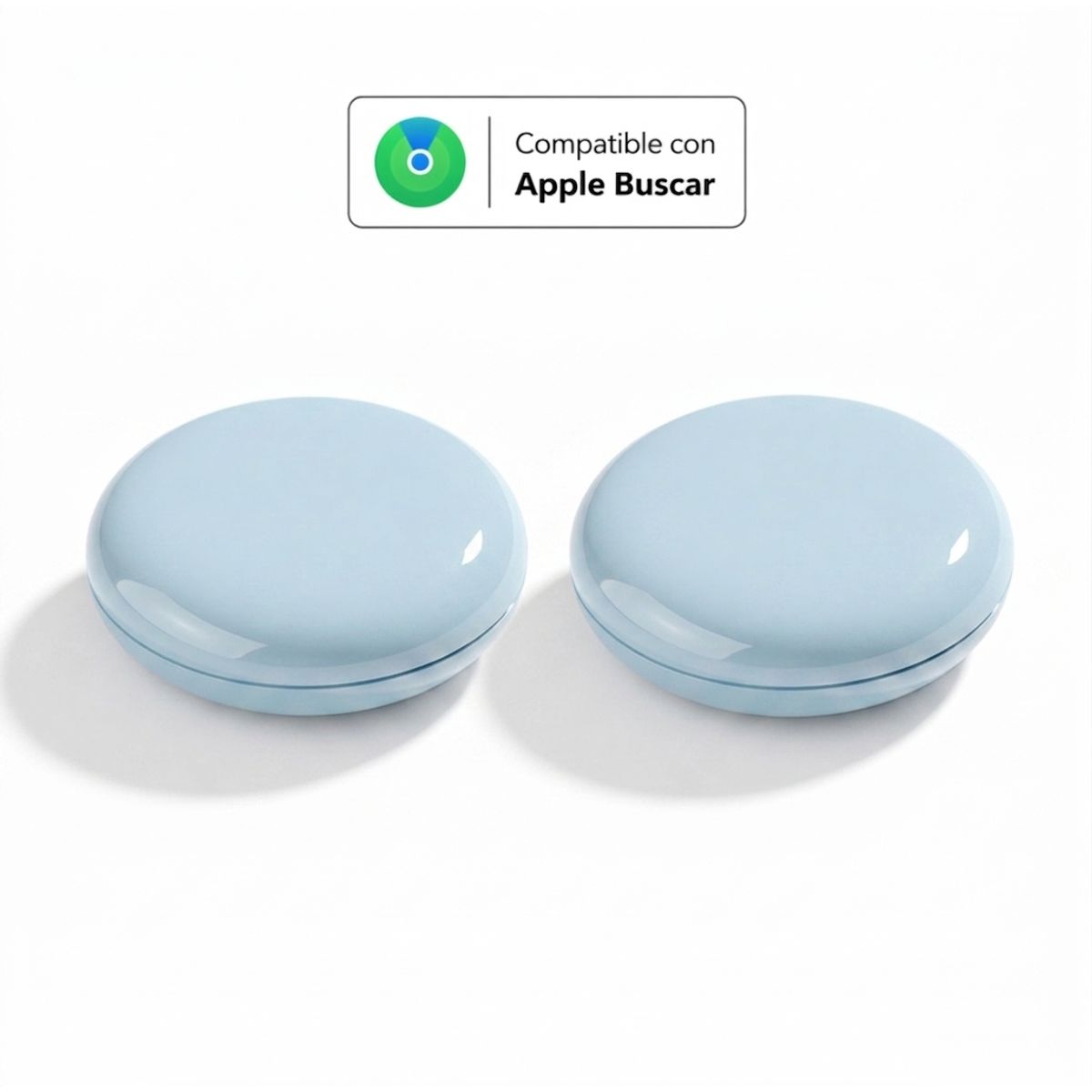 GENERICO - Pack 2 Localizadores Compatibles con Apple - Celestes