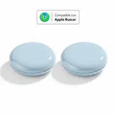 GENERICO - Pack 2 Localizadores Compatibles con Apple - Celestes