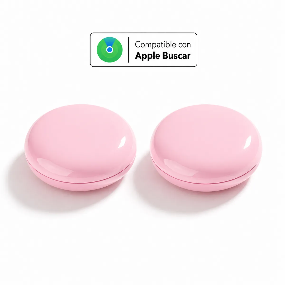 GENERICO - Pack 2 Localizadores Compatibles con Apple - Rosados