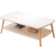 GENERICO - Mesa De Centro Nórdica Moderna 2 Niveles