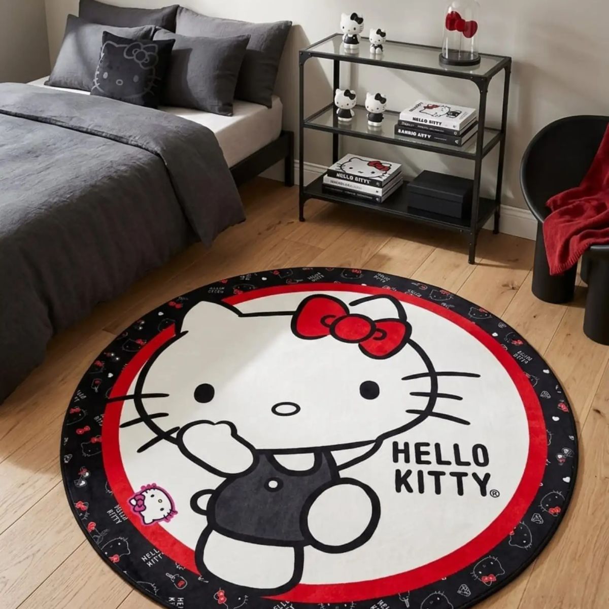GENERICO - Alfombra Circular Acolchada Infantil De 80cm