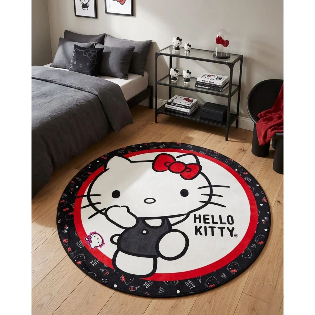 GENERICO - Alfombra Circular Acolchada Infantil De 80cm