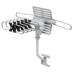 TECNOLAB - Antena TV Con Motor 360 Grados VHF UHF HD con Control - PS