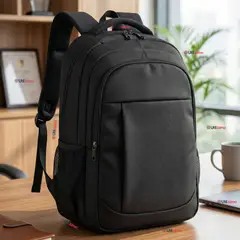 UTILISIMO - Mochila Multifuncional Ejecutiva Notebook Escolar Viaje Impermeable Resistente 49cm Negro 25L