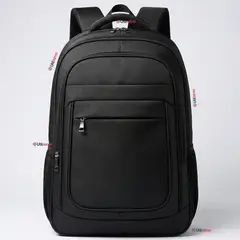UTILISIMO - Mochila Jumbo Multifuncional Viaje Escolar Ejecutiva Impermeable Resistente Notebook 53cm Negro 28L