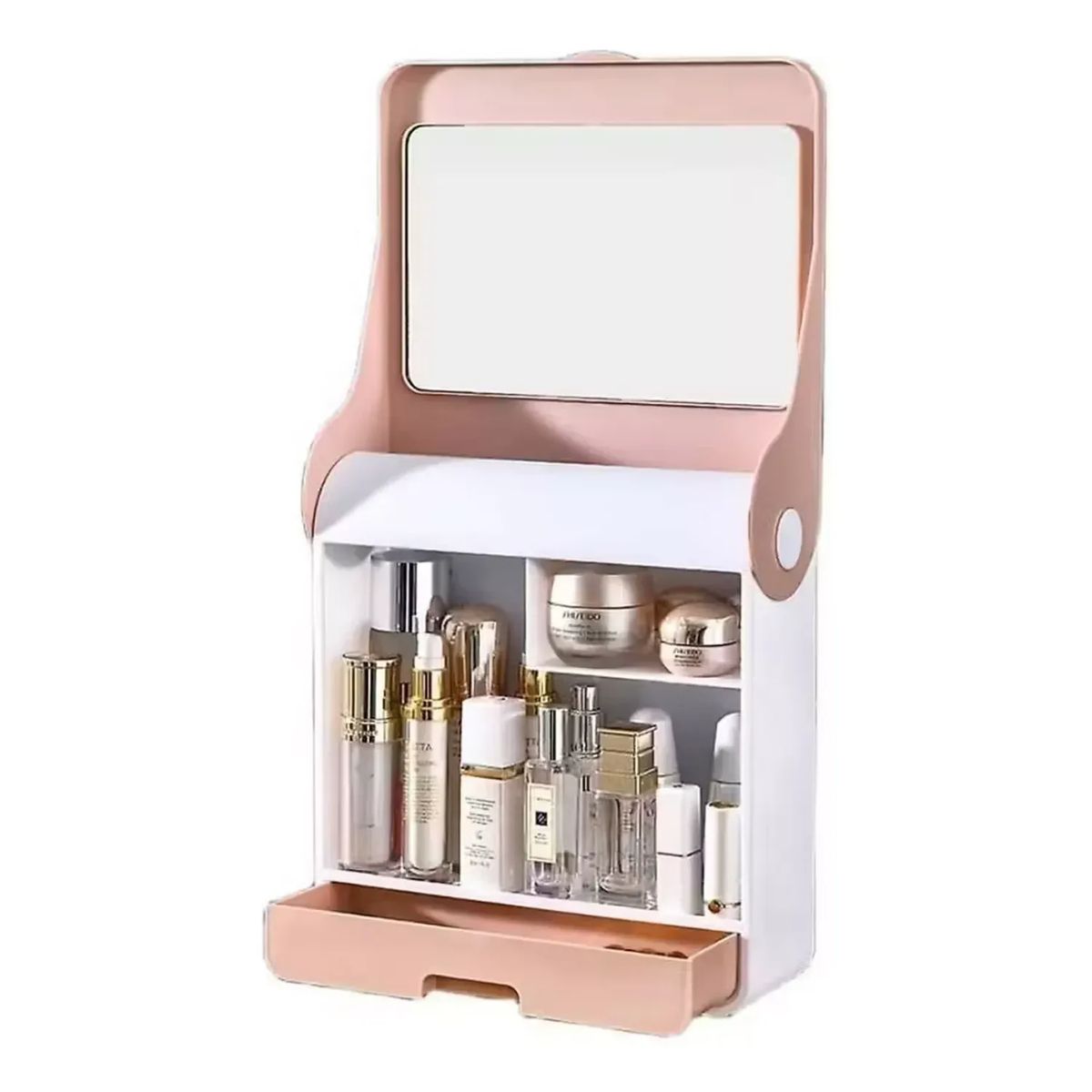 GENERICO - Organizador De Maquillaje Soporte De Pared coloro rosado