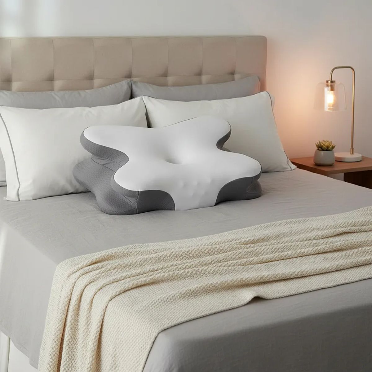 ZZODS - Almohada Cervical Ergonómica Mariposa - Memory Foam Presión