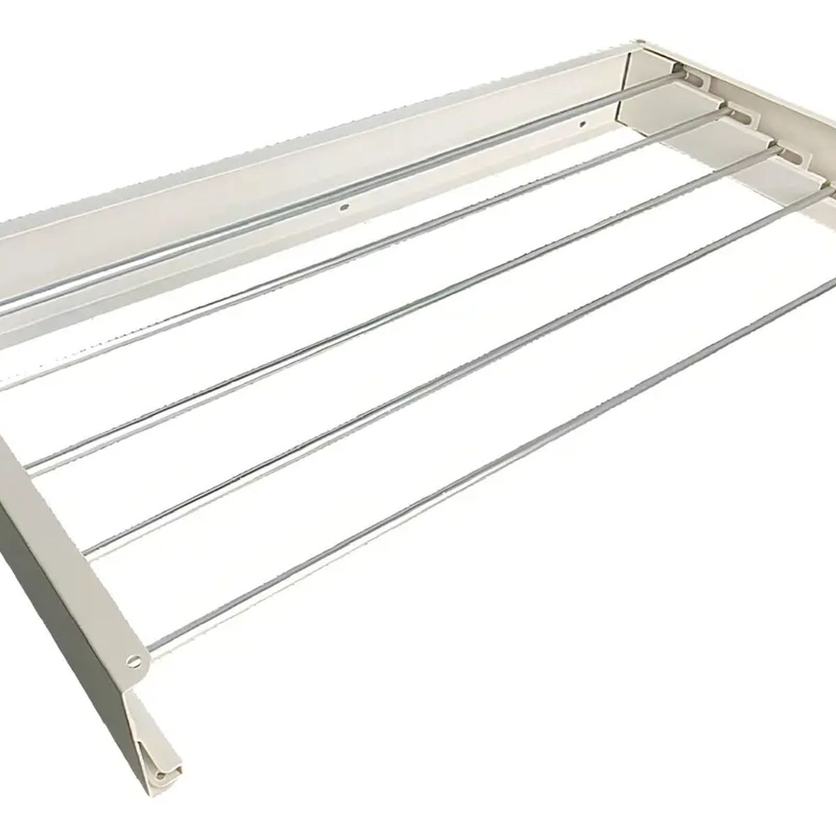 ZZODS - Tendedero de pared retráctil mágico de 80 cm. Blanco, 5 varillas invisibles para ropa, apartamento, lugar pequeño.