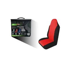 GENERICO - FUNDA 1 DE ASIENTO PARA COCHE NEGRO Y ROJO