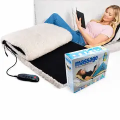 MOVI - COLCHONETA MASAJEADORA CON CALOR, 9 MODOS DE MASAJE, PORTATIL