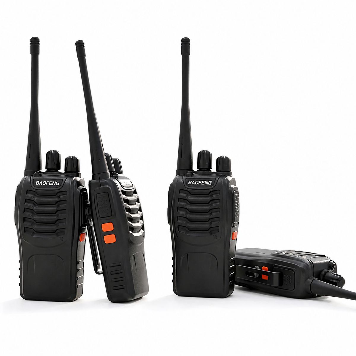 TASBEL - pack de 4 Radio Transmisor Walkie Talkie Bf-888s Baofeng Woki Toki