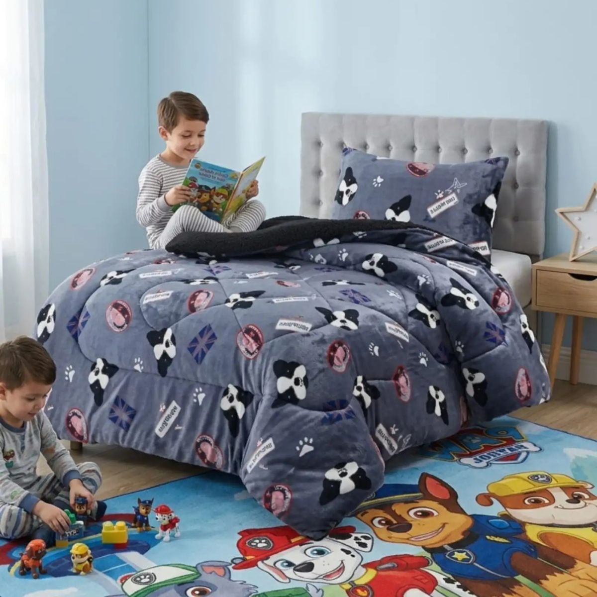 GENERICO - Cubrecama Plush con Chiporro Plaza y Media Diseño Premium