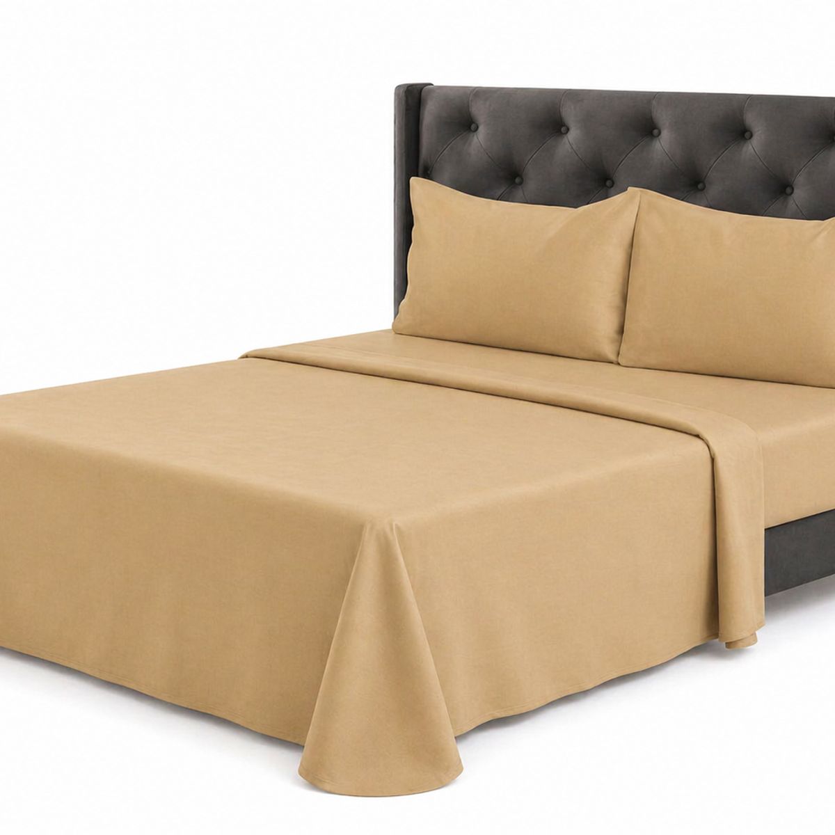 GENERICO - Juego de Sábana Polar 2 Plazas Color Beige MP002