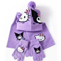 OMAS - Set Invierno Infantil Gorro + Bufanda +Guantes Gorro Guantes Bufanda Niños