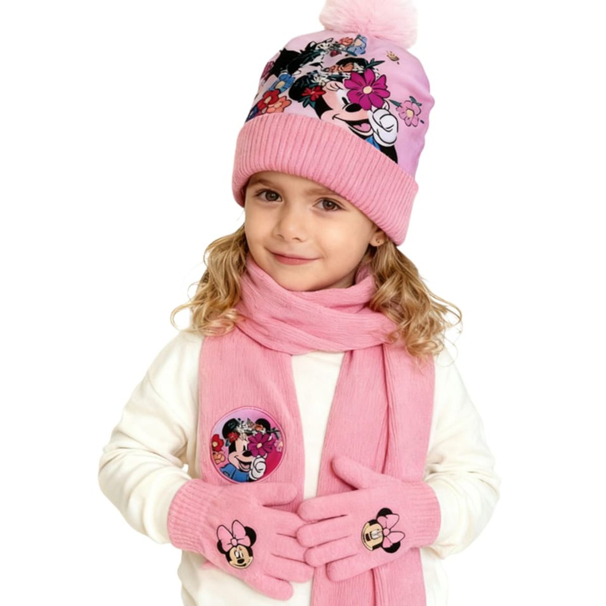 OMAS - Set Invierno Infantil Gorro + Bufanda +Guantes  Gorro Guantes Bufanda Niños