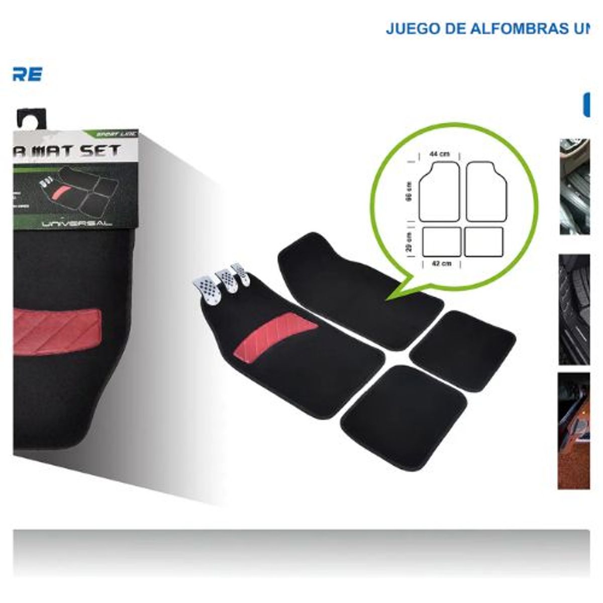 GENERICO - SET DE ALFOMBRAS UNIVERSALES