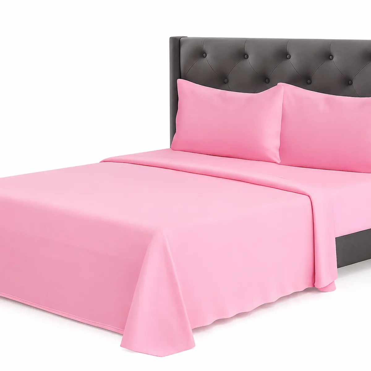 GENERICO - Juego de Sábana Polar 1.5 Plazas Color Rosado  MP008