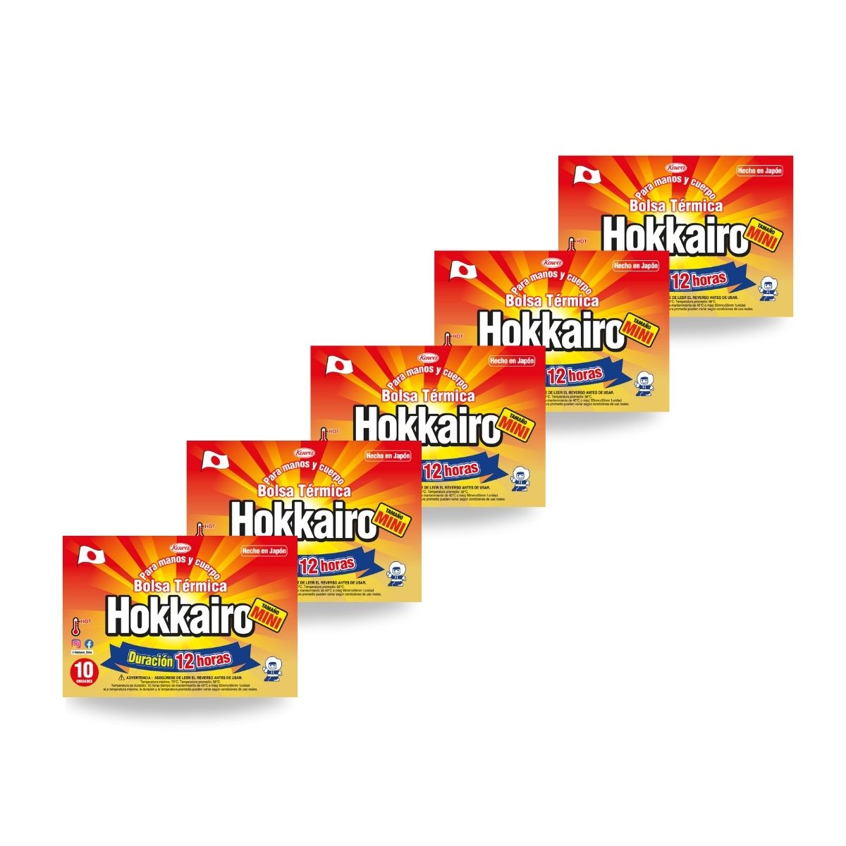 HOKKAIRO - Hokkairo Mini Bolsa Térmica Para Guantes PACK X5 50Uni