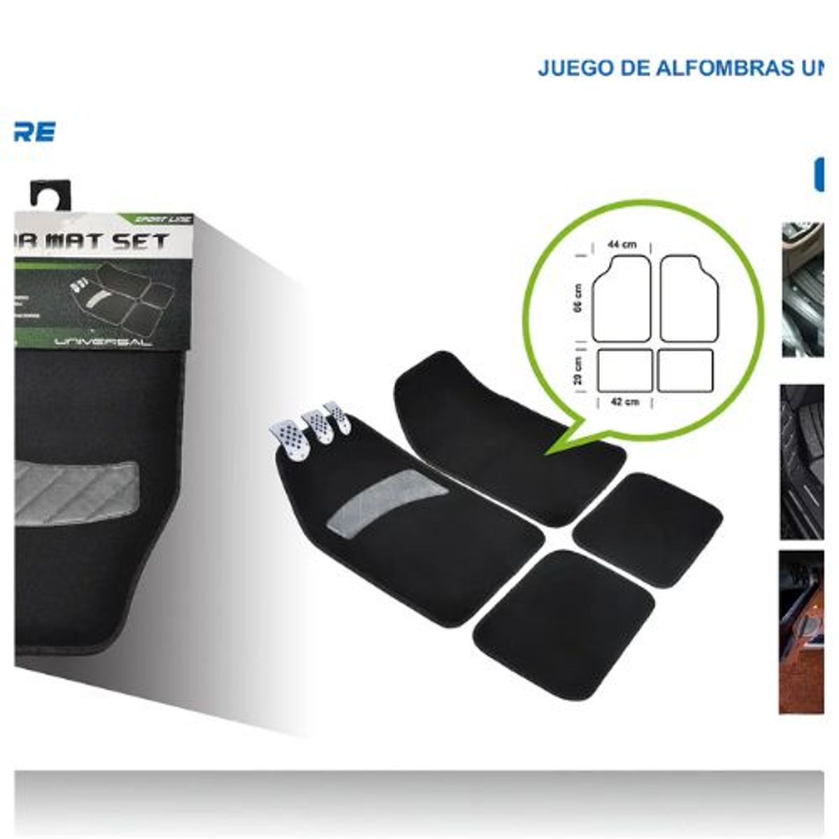 GENERICO - SET ALFOMBRAS UNIVERSALES