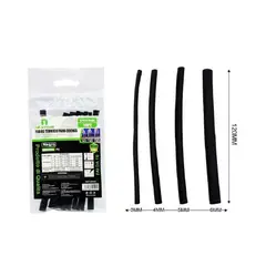 GENERICO - TUBOS TERMICO NEGRO PARA COCHES 10PZ