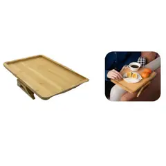 GENERICO - Bandeja De Madera Para Sofa 25x37cm 1Pcs