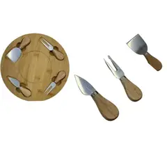 GENERICO - Bandeja De Madera Para Queso 29x29cm 1Pcs