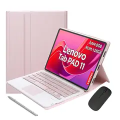LENOVO - Tablet Pad 11 2025 8GB+128GB WiFi y Ratón inalámbrico Bluetooth &Teclado & Lápiz-Rosa