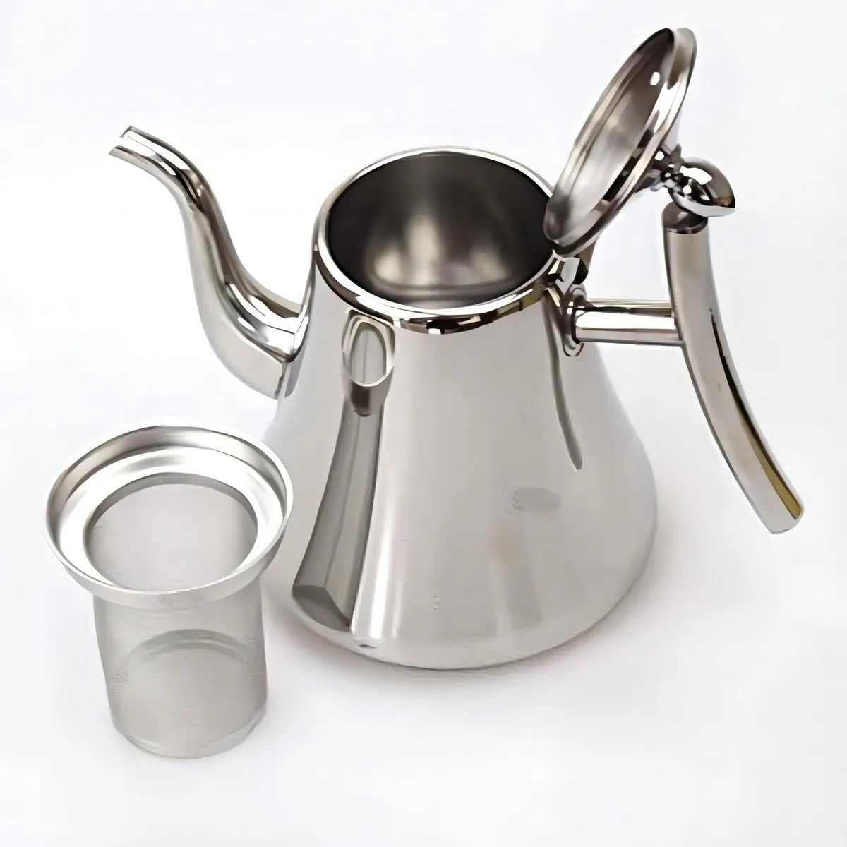BELKRA - Tetera Infusor 2 Litros Acero Inox Te Agua Hervidor