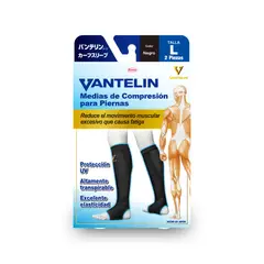 VANTELIN - Pantorrillera Compresora L, Black
