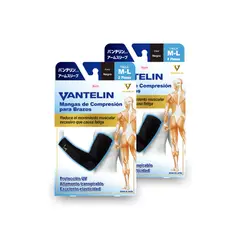 VANTELIN - Pack Doble Manga Compresora M-L, Black