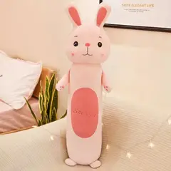 GENERICO - ALMOHADA COJIN PELUCHE EN FORMA DE CONEJO 70X15 CM