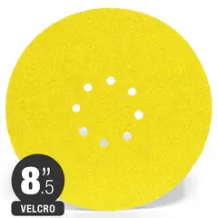 GENERICO - Pack 3 Und. Discos Lijadores Drywall Velcro 8.5 Madera Grueso, Medio y Fino