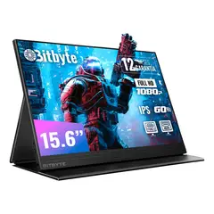 GENERICO - Monitor Portátil Bitbyte 15.6 Full Hd Ips Con Parlante Color Negro