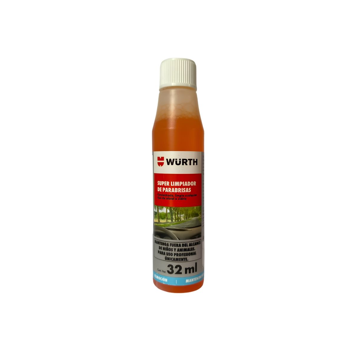 WURTH - Liquido concentrado limpia parabrisas 32ml Rinde 4lts Wurth
