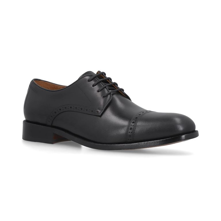 Zapatos Formal Hombre Suela Cuero Fintown Negro