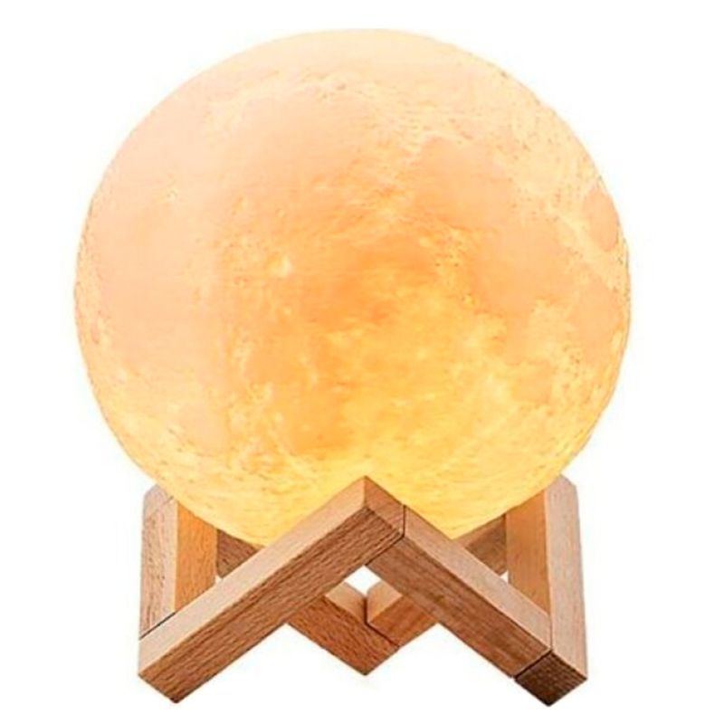 OEM - Lámpara Led Luna Llena 3D Luz Tenue Grande