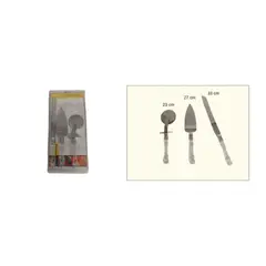 GENERICO - Set espátula, cuchillo y corta pizza
