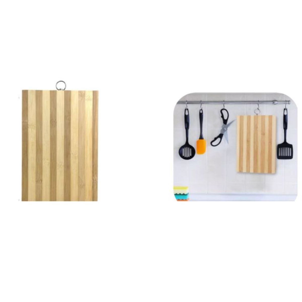 GENERICO - Tabla Para Cortar De Madera Bambu 30x40cm 1PCS