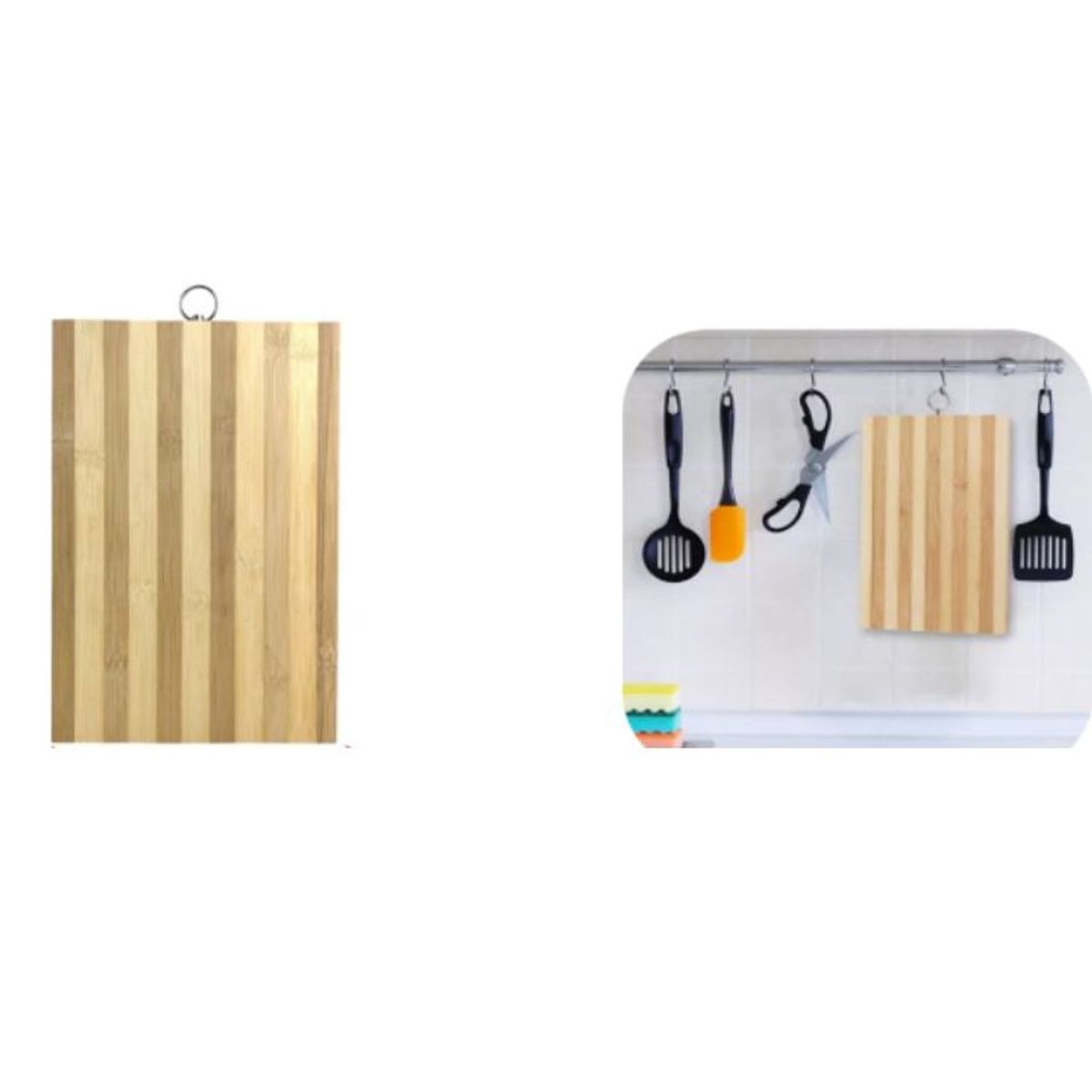GENERICO - Tabla Para Cortar De Madera Bambu 24x34cm 1PCS