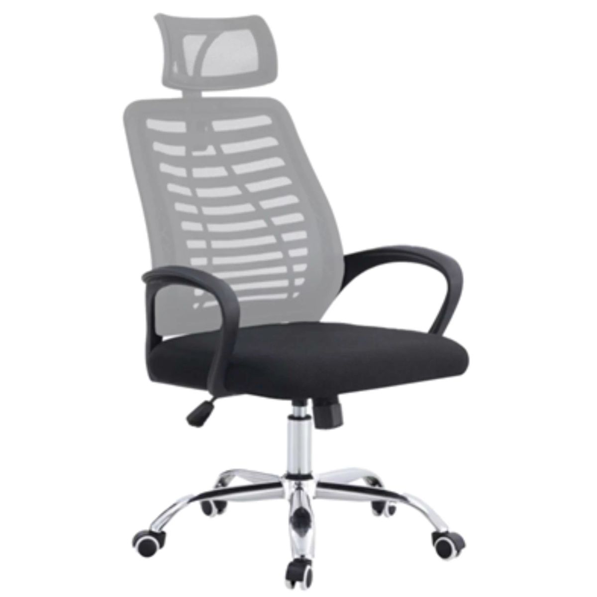 ARTHOME - Silla De Oficina Ejecutiva Madrid Ergonomica Color Negra y Gris