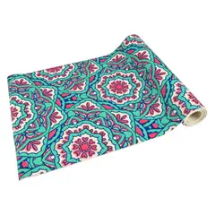 PWRFITNESS - Mat de Yoga Antideslizante Diseño Artístico Multicolor Fitness