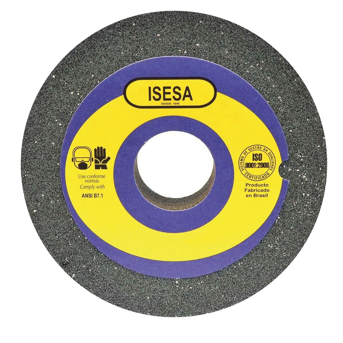 ISESA - Piedra Esmeril Recta Óxido Aluminio 14 x 2 Grano 46