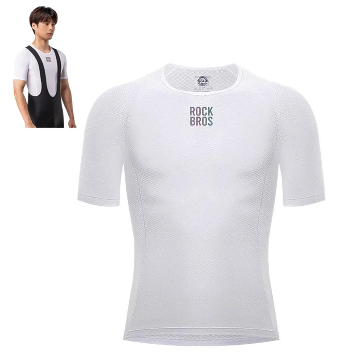 ROCKBROS - Polera Primera Capa Ciclismo Rockbros Secado Rápido Malla