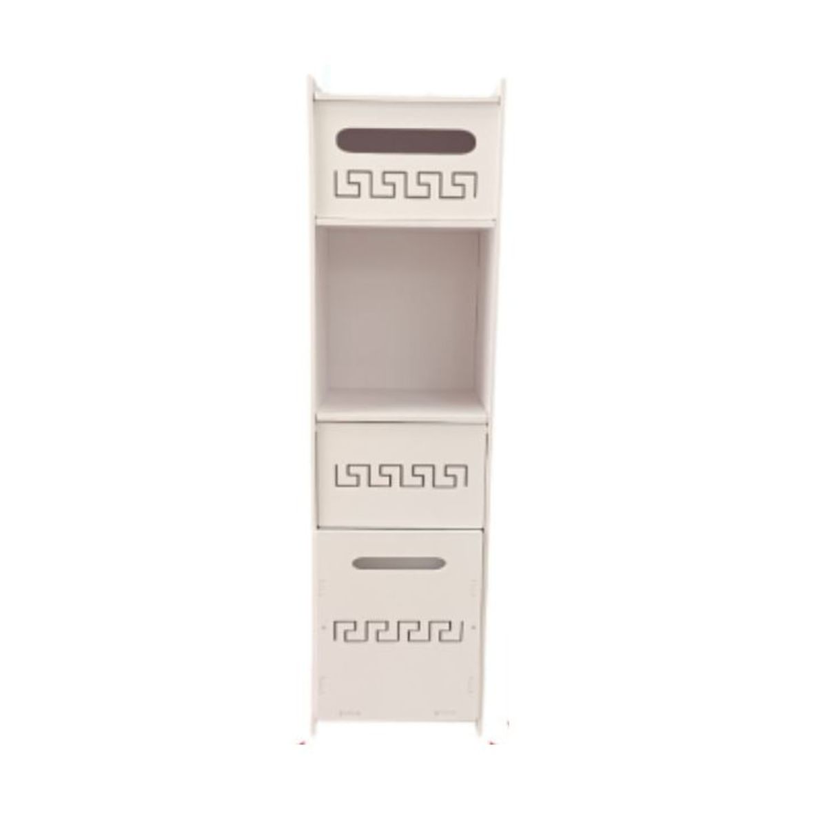 GENERICO - Organizador Gabinete De Madera Color Blanco 25x90cm 1PCS