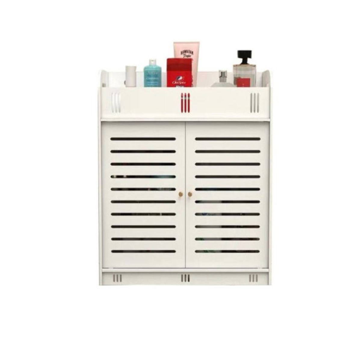 GENERICO - Organizador Gabinete De Madera Color Blanco 38x43cm 1PCS