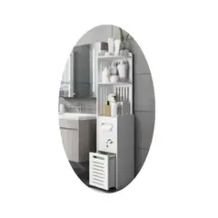 GENERICO - Organizador Gabinete De Madera Color Blanco 20x120cm 1PCS