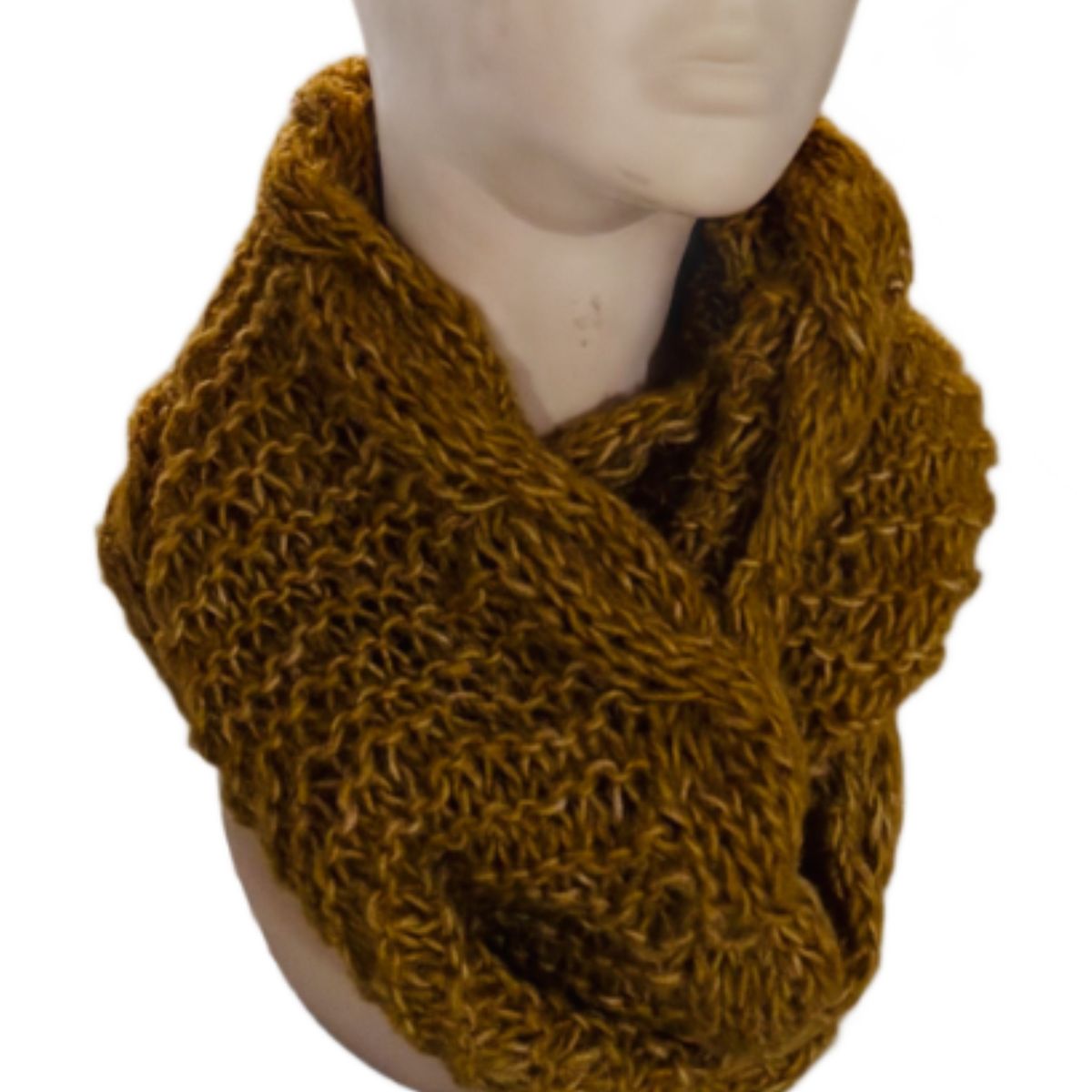 AMG ACCESORIOS - CUELLO DE LANA MOHAIR TEJIDO A MANO DISEÑO EXCLUSIVO